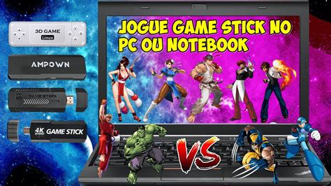 como instalar game stick no notebook